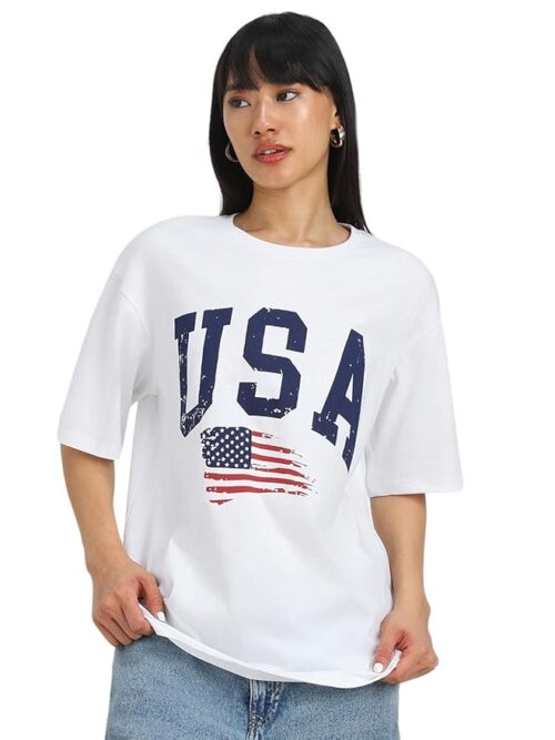 Oversized Cotton Graphic T-Shirt