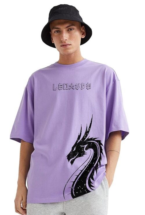 LEOTUDE Cotton Regular T-Shirt
